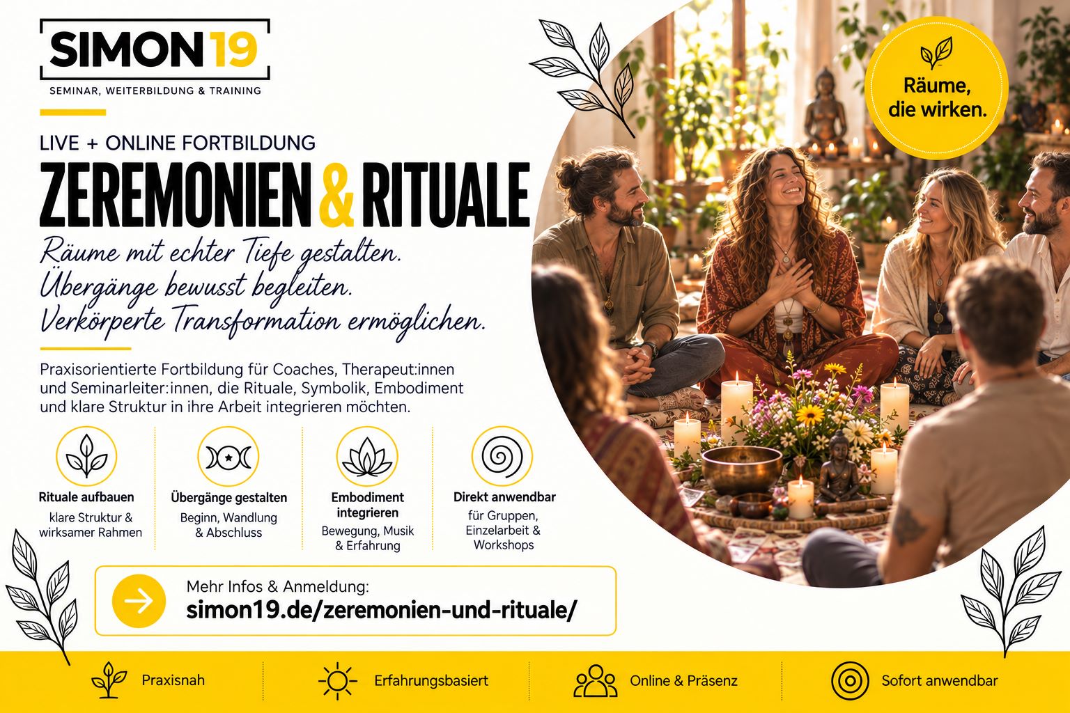 Zeremonien und Rituale Infografik web